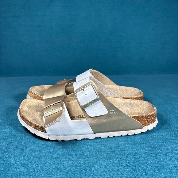 Birkenstock Weiss Gold
